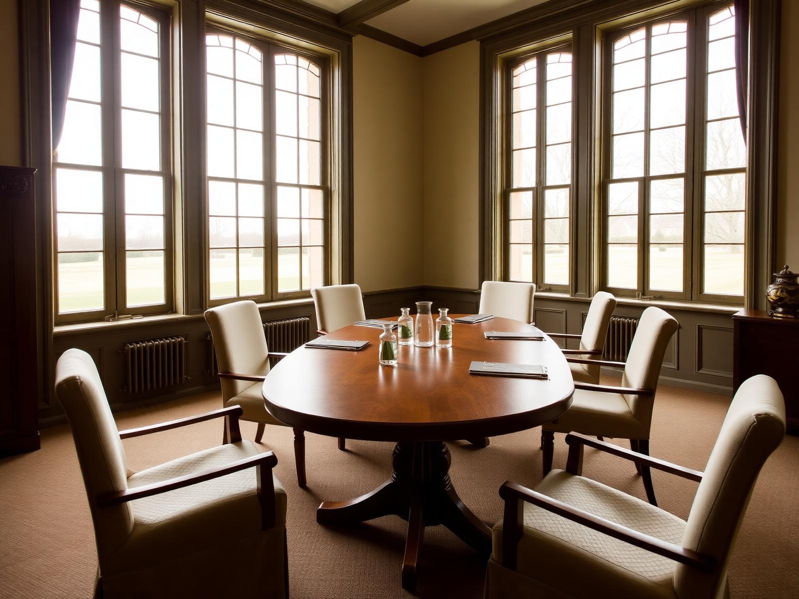 Privé boardroom in het hoofdhuis van Klarenbeek